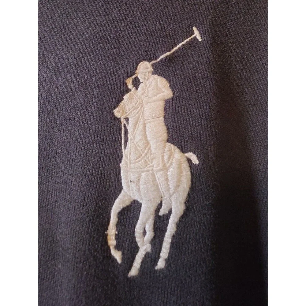 Vintage Polo Ralph Lauren 1933-34 Ski Patch Big Pony 1/4 Zip Pullover XXL